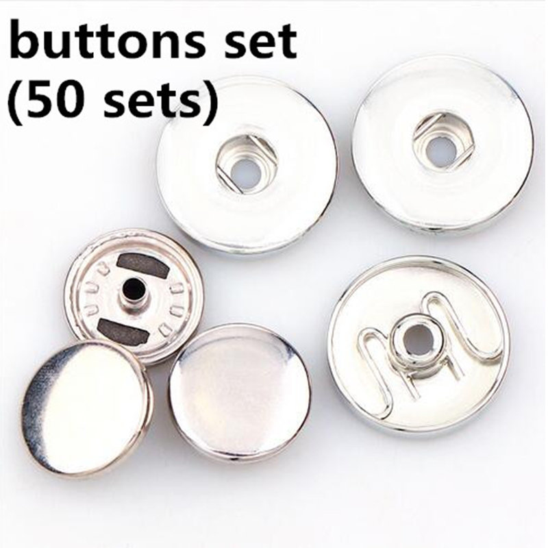 Snap Fastener Setter - 50세트 12mm/18mm 태핑 스냅 패스너 키트,