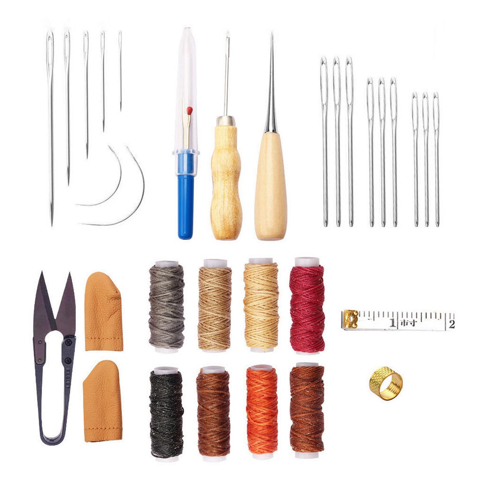Leatherwork Beginner Tools - 32종 가죽 공예 도구 세트, 가죽