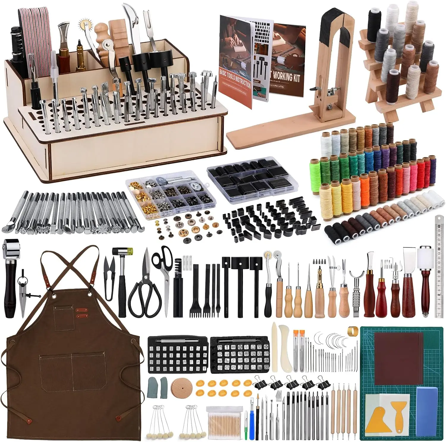 Leatherwork Beginner Tools - 초보자를 위한 628피스 가죽 공예 도구