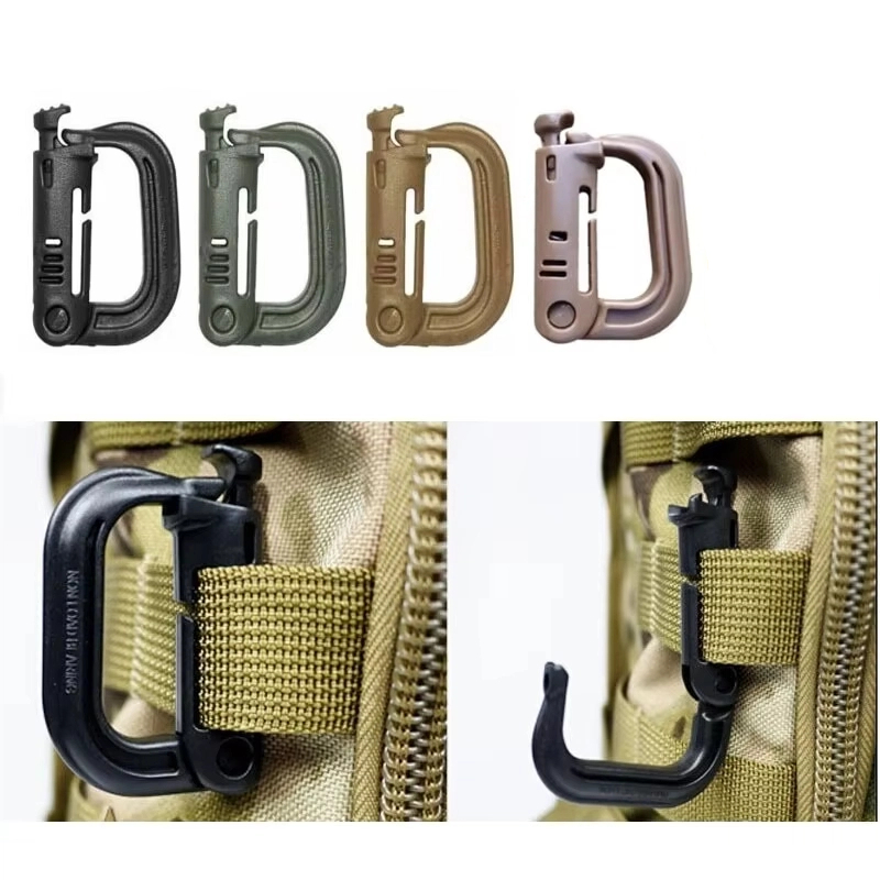 Snap Fastener Setter - 2Pcs MOLLE Carabiner 전술 D 잠금