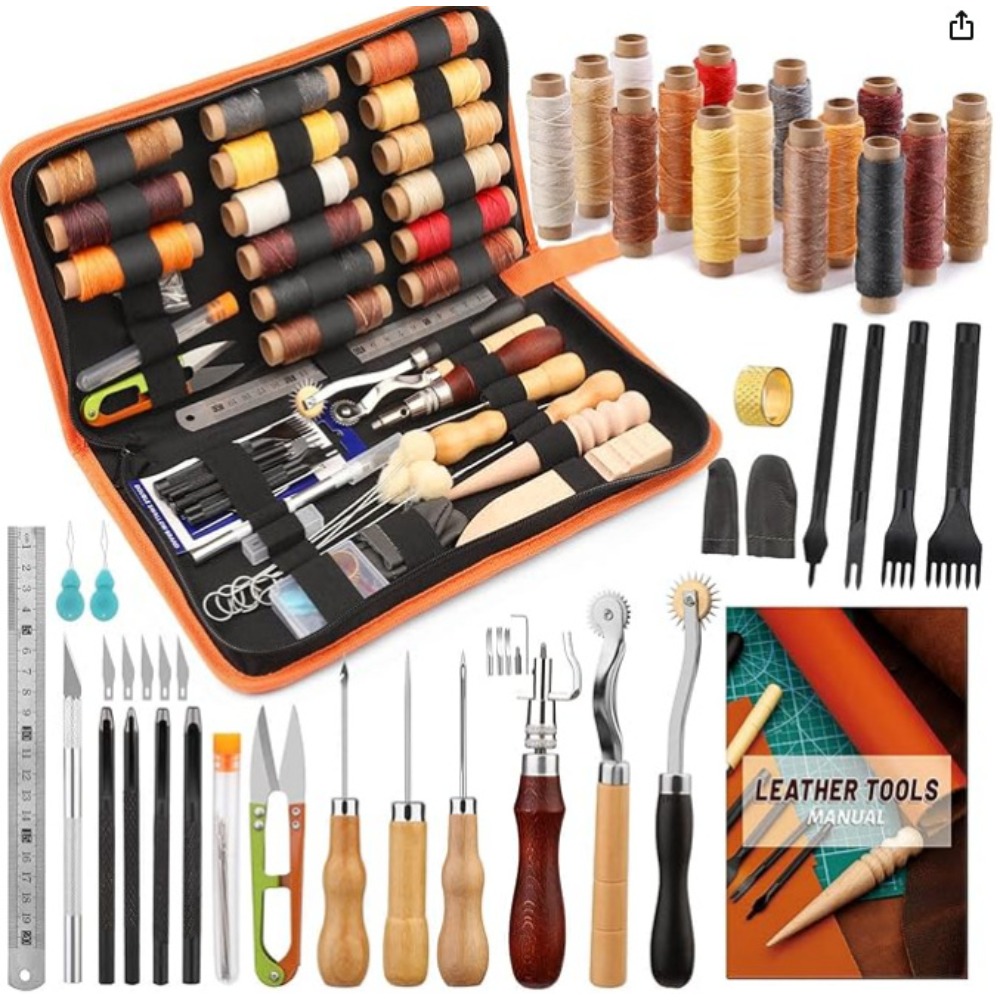 Leatherwork Beginner Tools - 가죽 공예 도구 세트, 초보자 및