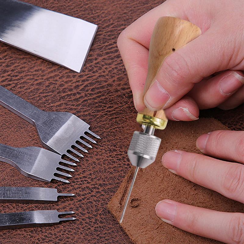 가죽 작업 도구 키트 실내 장식 수리 바늘 용품 초보자 - Leatherwork Beginner Tools 리뷰 및 가격
