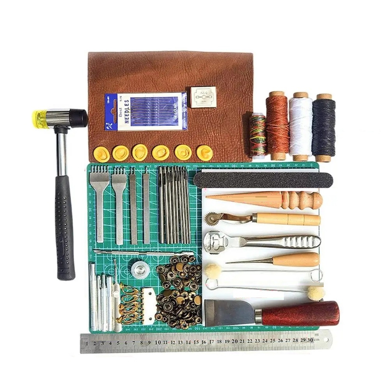 가죽 도구 세트 가죽 작업 도구 수동 가죽 제작 도구  - Leatherwork Manual 리뷰 및 가격