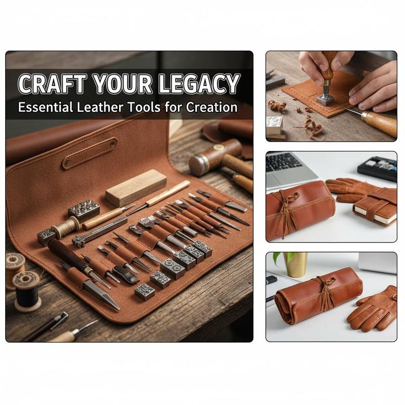 72개 가죽 공예 용품 세트 (10x6x2인치) DIY - Leather Workshop 리뷰 및 가격