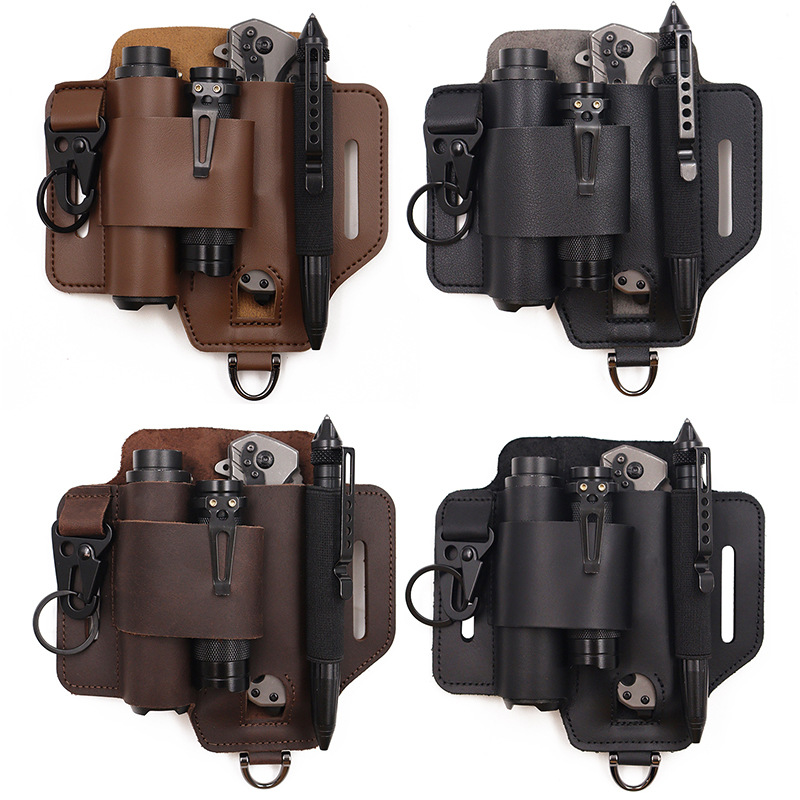 EDC 전술 도구 홀스터 야생 생존 수납 허리 가방 야 - Leather Workshop 리뷰 및 가격