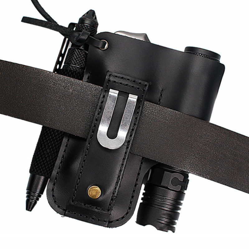EDC 가죽 손전등 도구 홀스터 다기능 야외 전술 벨트 - Leather Workshop 리뷰 및 가격