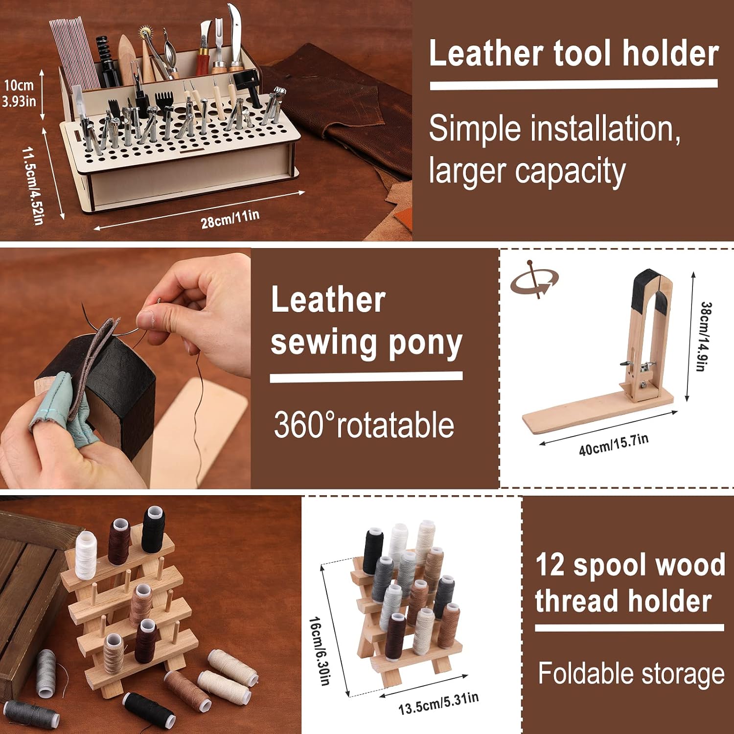 초보자를 위한 628종 가죽 공예 도구 세트, 가죽 포 - Leatherwork Beginner Tools 리뷰 및 가격