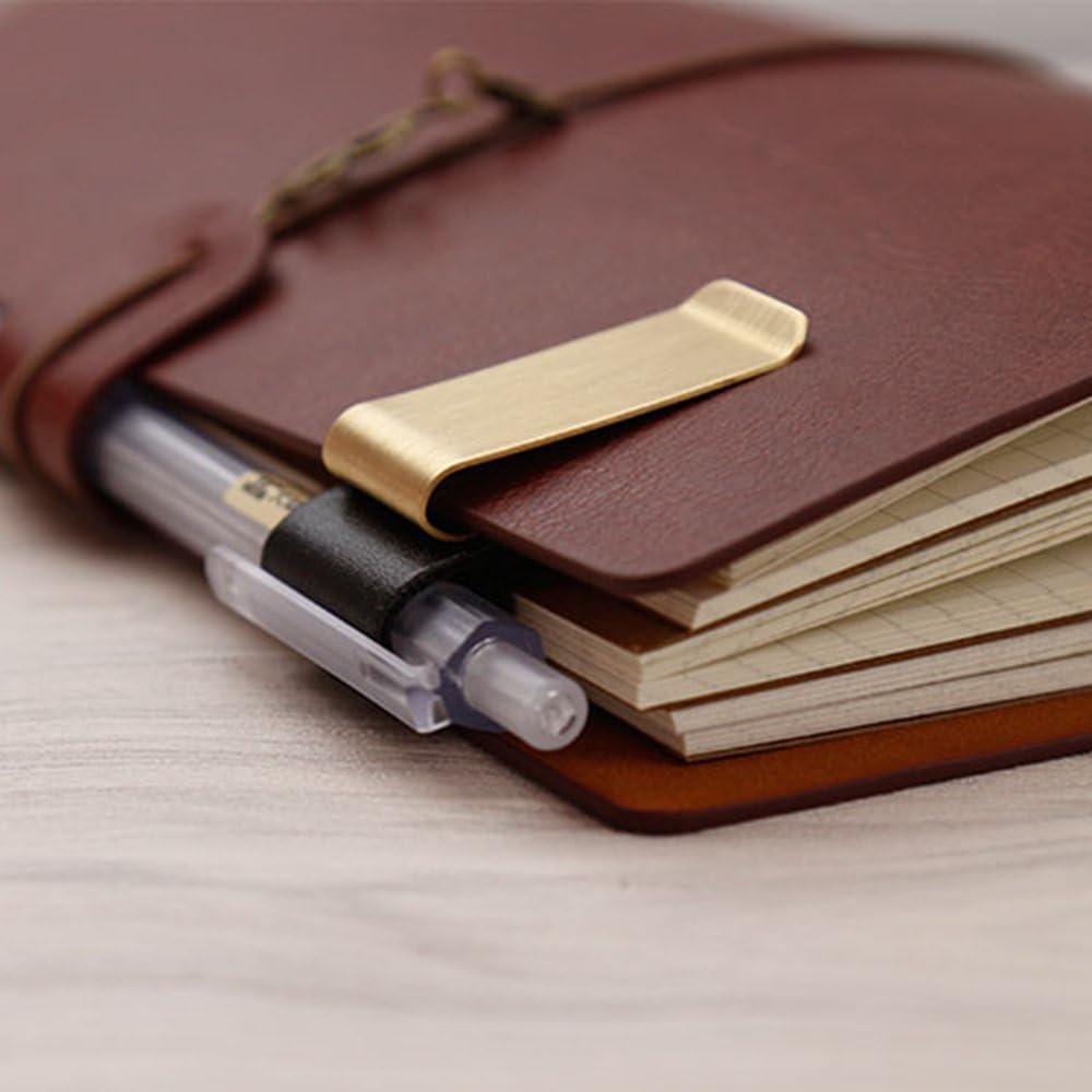 수제 가죽 황동 스테인리스 펜 홀더 클립 저널 노트북  - Leather Work Folder 리뷰 및 가격