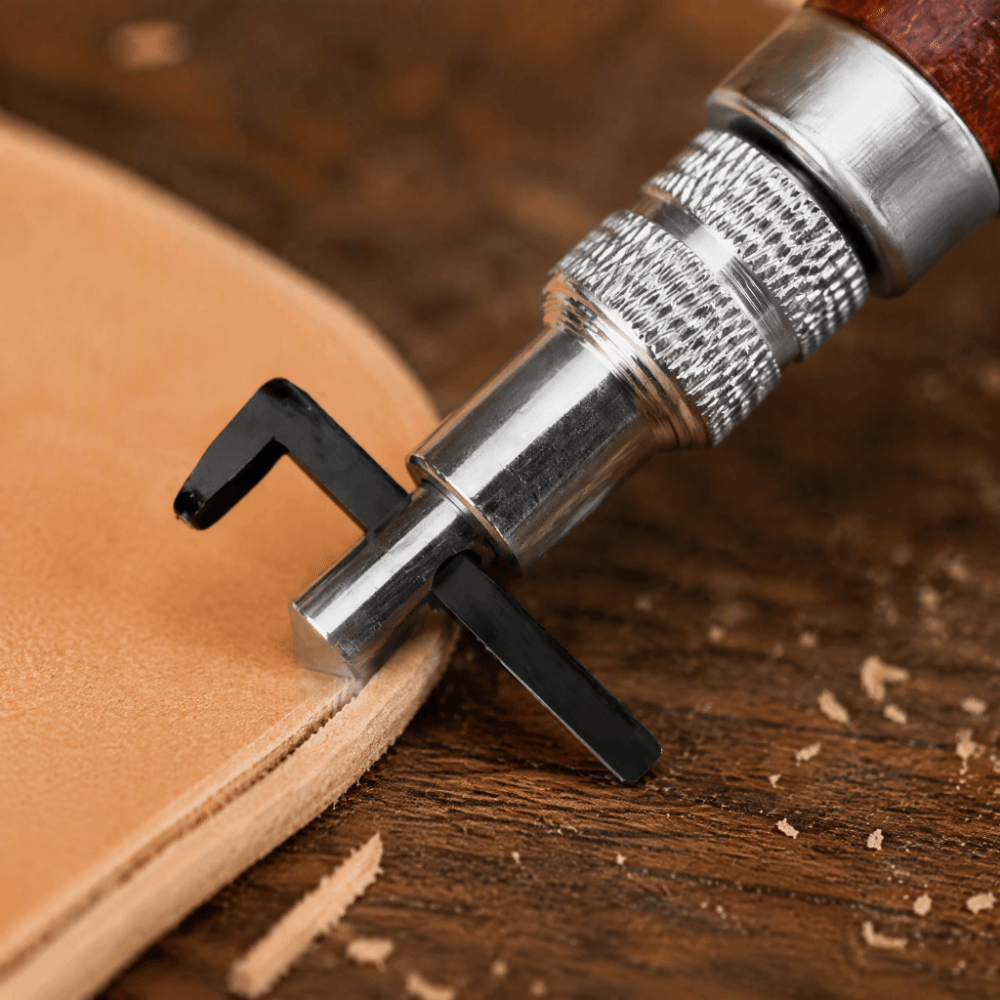 조절 가능한 깊이 가죽 그루버 도구, 엣지 스티칭 디자 - Groover Stitching Tool 리뷰 및 가격