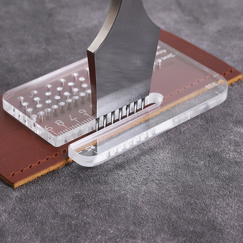 4mm 두께의 투명 아크릴 풀러 가죽 작업용 다기능 자 - Leatherwork Manual 리뷰 및 가격