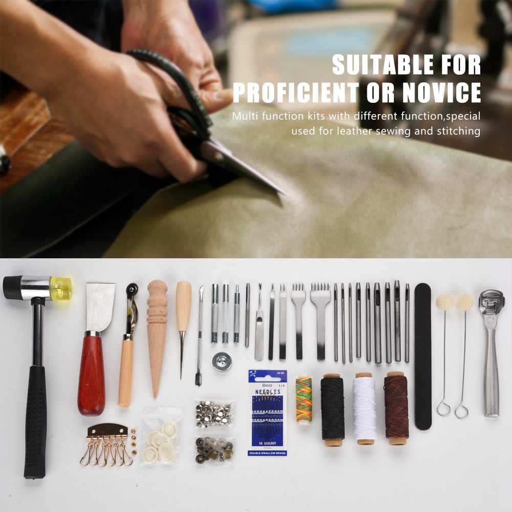 42종 가죽 공예 도구 세트 가죽 공예 도구 펀치 키트 - Groover Stitching Tool 리뷰 및 가격