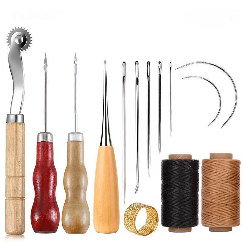 가죽 바느질 도구 세트 나무 손잡이 바늘, 가시바늘,  - Groover Stitching Tool 리뷰 및 가격