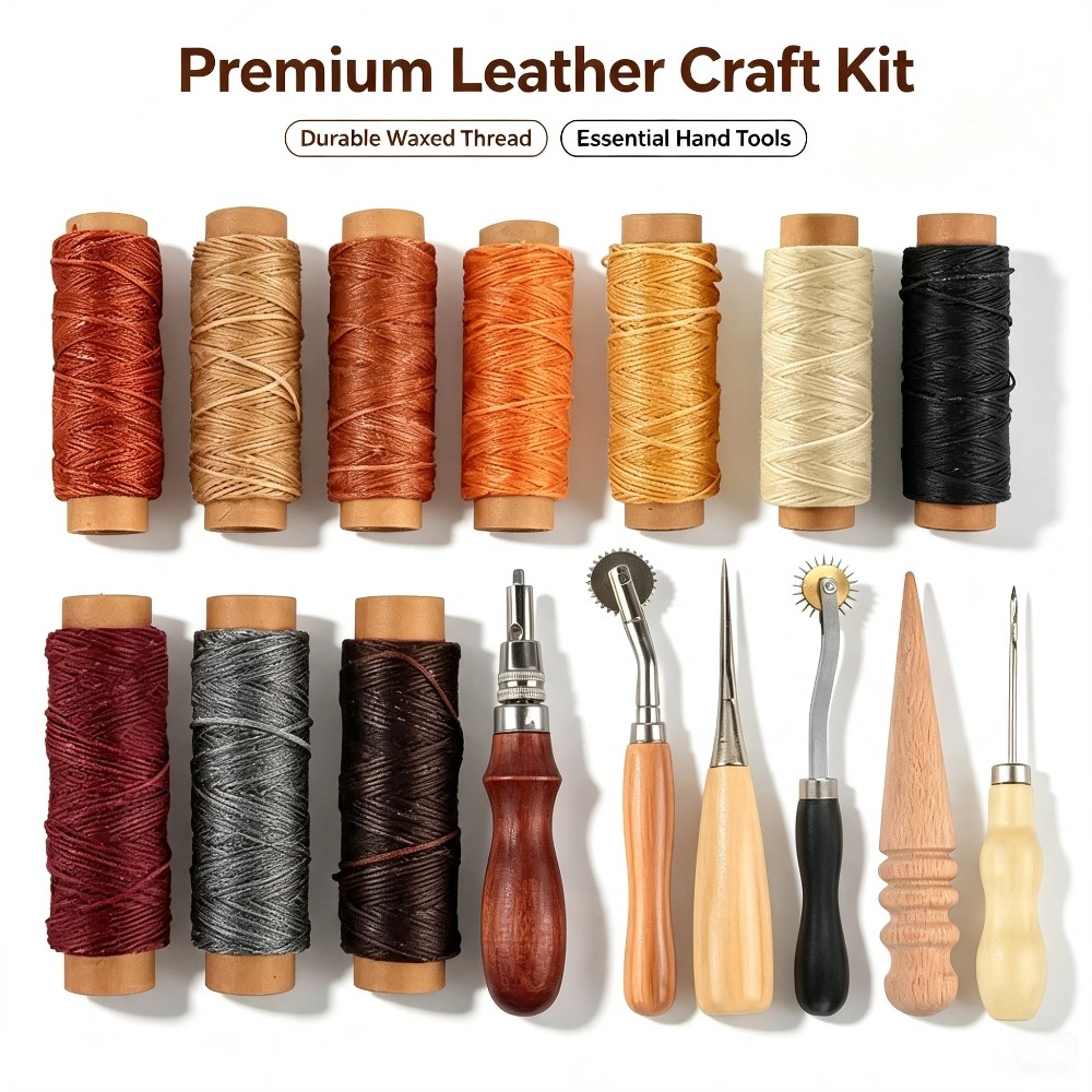 옥스포드 보관 가방이 포함된 완벽한 가죽 공예 도구 키 - Leatherwork Beginner Tools 리뷰 및 가격