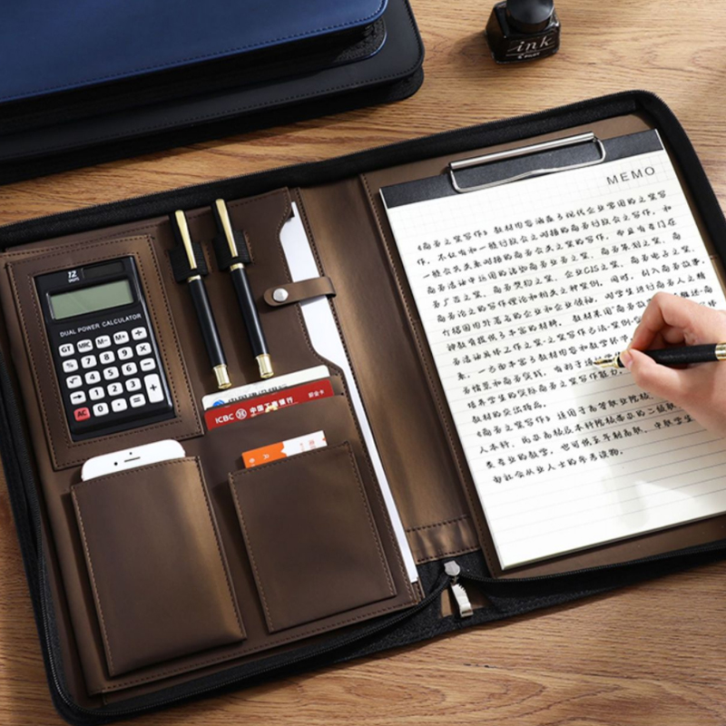 다기능 A4/A5 PU 가죽 포트폴리오, 문서 정리함, - Leather Work Folder 리뷰 및 가격