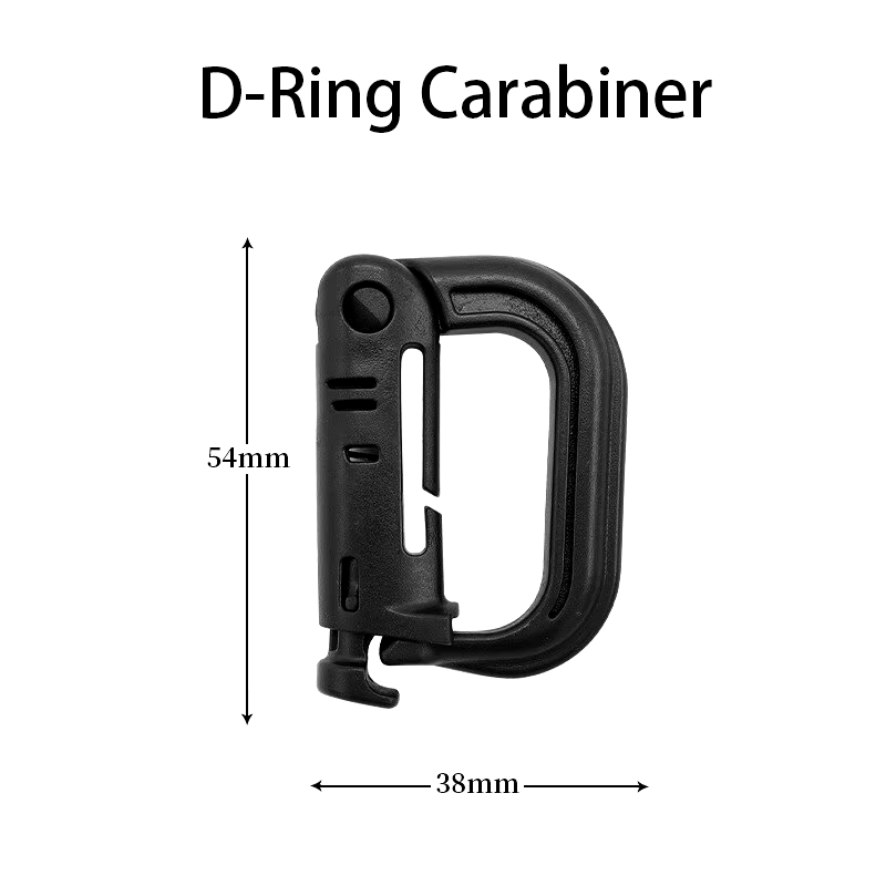 2Pcs MOLLE Carabiner 전술 D 잠금 링 - Snap Fastener Setter 리뷰 및 가격