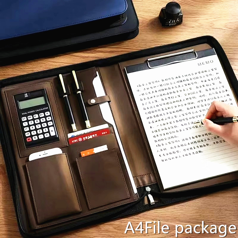 PU 가죽 포트폴리오 A4 문서 케이스 지퍼 비즈니스  - Leather Work Folder 리뷰 및 가격